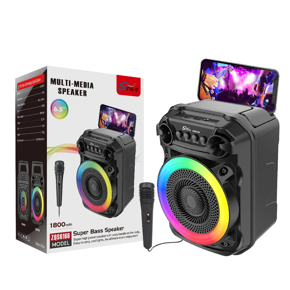 BT Speaker Stereo Sound Wireless Speaker Rich Bass Outdoor Speaker with Microphone Suitable for Home Theater Outdoor Dance Party