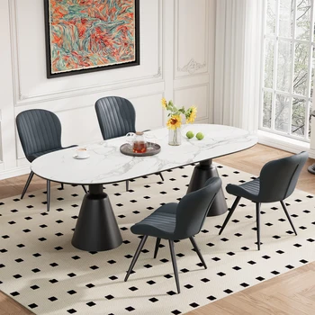 Modern Upholstered Dining Chairs Set of 2 – Metal Legs, Padded Side/Kitchen Chairs, Comfy Backrest, for Dining Room or Kitchen