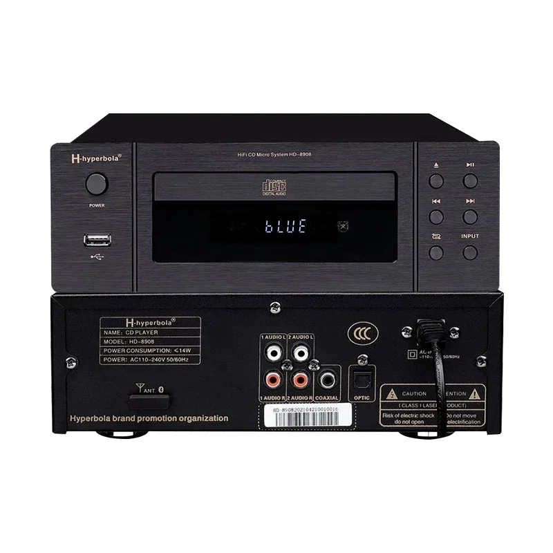 Professional Enthusiast CD Player Wireless Bluetooth Home HIFI Audio Player Lossless Decoding CD with Remote Control