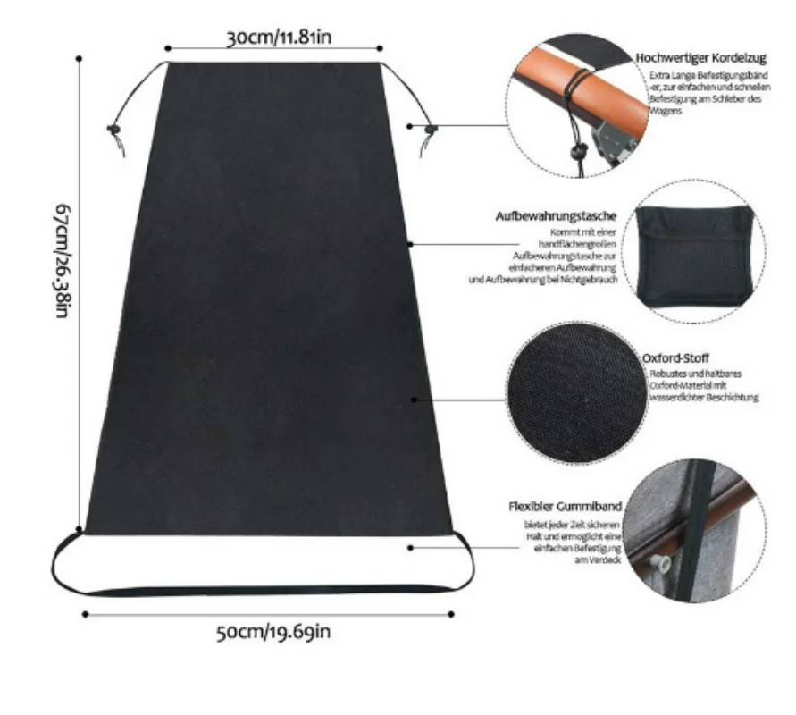 Baby Stroller Accessories Universal Windproof Waterproof UV Protection Sunshade Cover for Kids Baby Prams Car Outdoor Activities