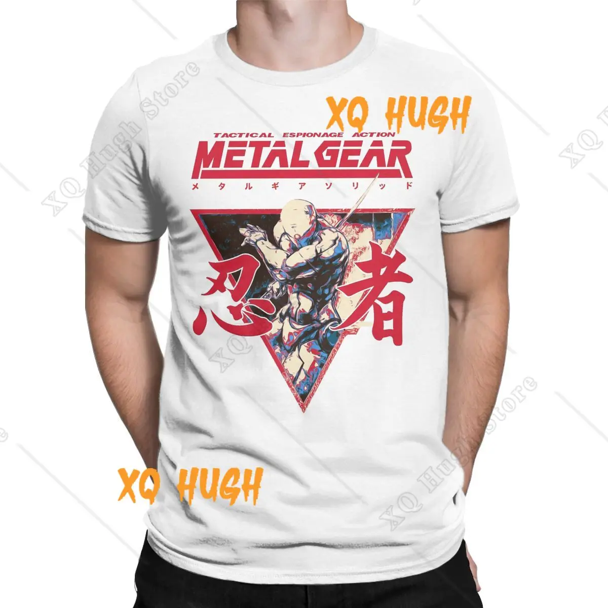 Men's Metal Gear Solid Graphic T-Shirt - Round Collar Cotton Short Sleeve Tee