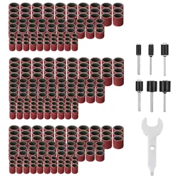 Kit de ponceuse à tambour, 307 pièces, 300 manchons de bande de ponçage (80 /120 /240 ) + 6 mandrins de tambour pour Dre, tendance 