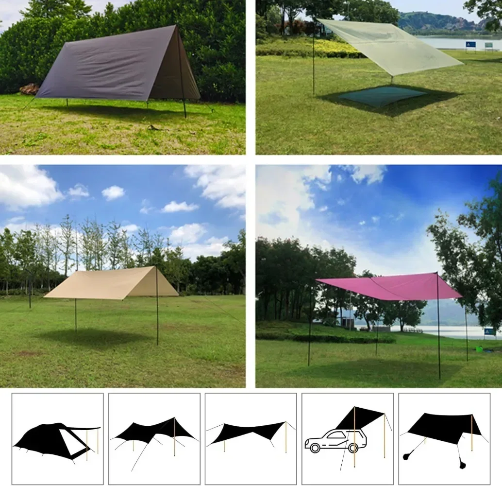 Adjustable Tarp Poles Set 5