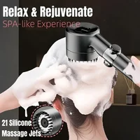 4 Modes Faucet for Bathroom Shower Head Kitchen Faucet One-Key Stop Water Massage Shower Head with Filter Bathroom Shower Set 2