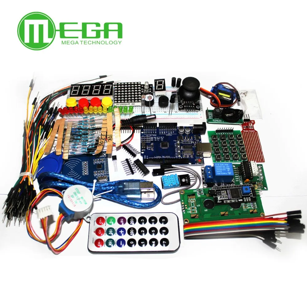 

Комплект для UNO R3, обновленная версия стартового комплекта, комплект для обучения RFID, ЖК-дисплей 1602