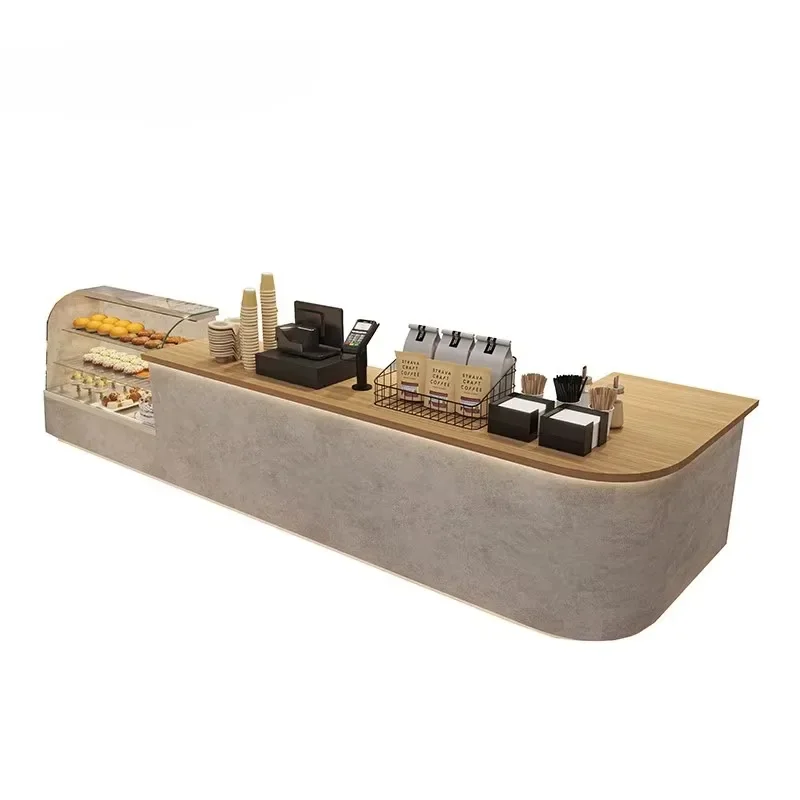 Restaurant Business Reception Desks Cafeteria Special Aesthetic Coffee Reception Counter Design Luxury Recepcja Office Furniture