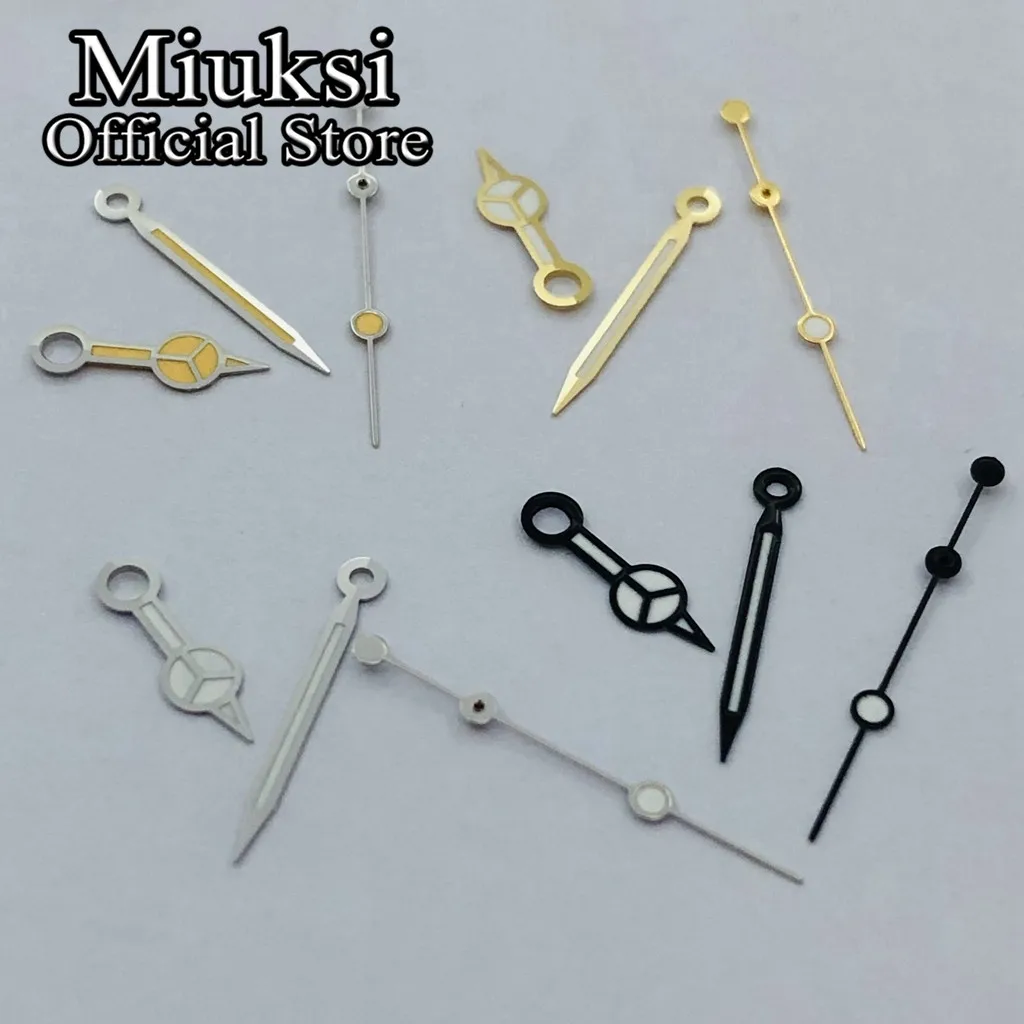 Watch Accessories Miuksi watch hands green luminous fit NH35 NH36 ETA 2824 2836 Miyota 8205 8215 821A Mingzhu 2813 3804 movement