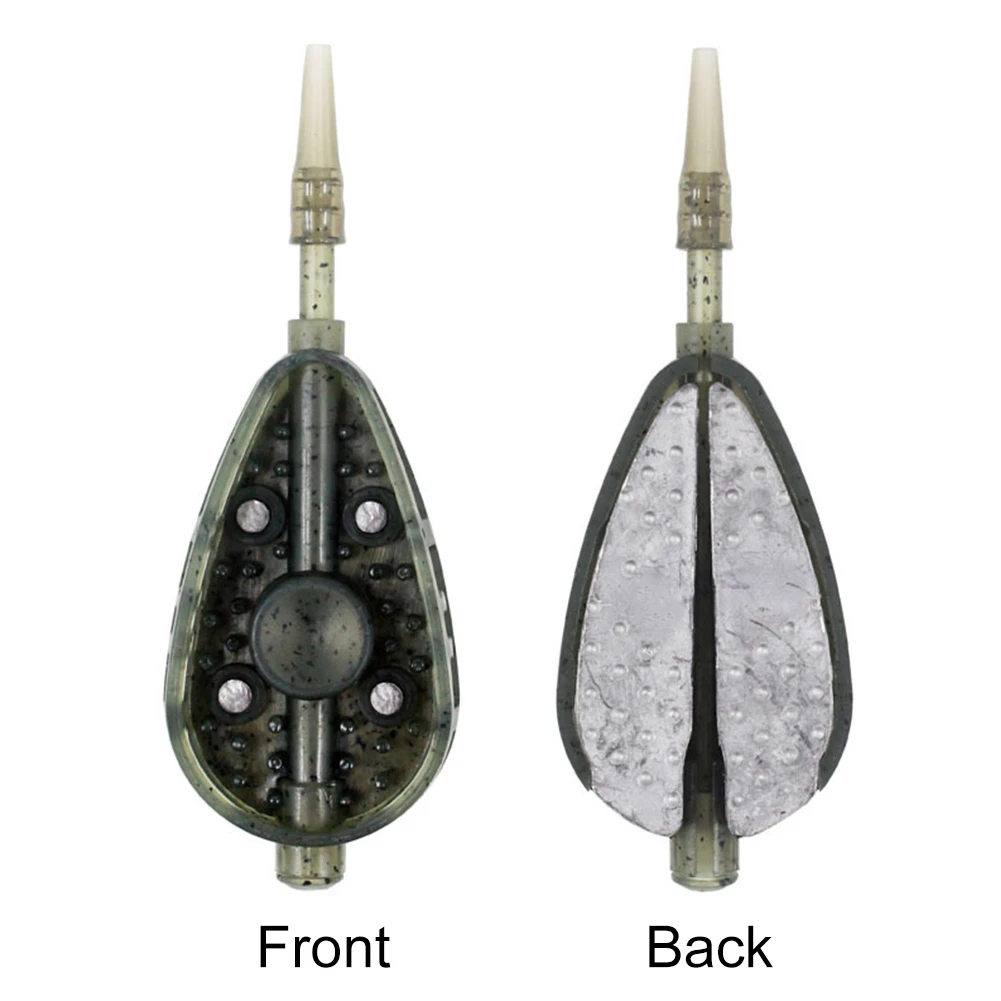 Fishing Lure Inline Method Feeder Portable Bait Thrower Mould 3.58in for Carp Fishing Bait Holder Tool