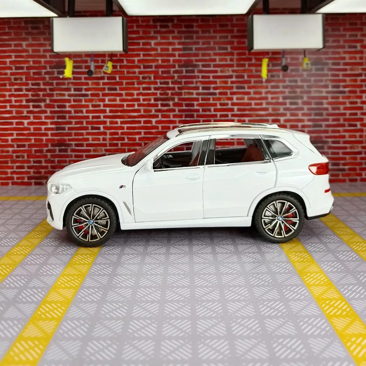 Miniature BMW X5 2007 - POPAK NEW-RAY MFG - Beige, Acier Embouti, Occasion