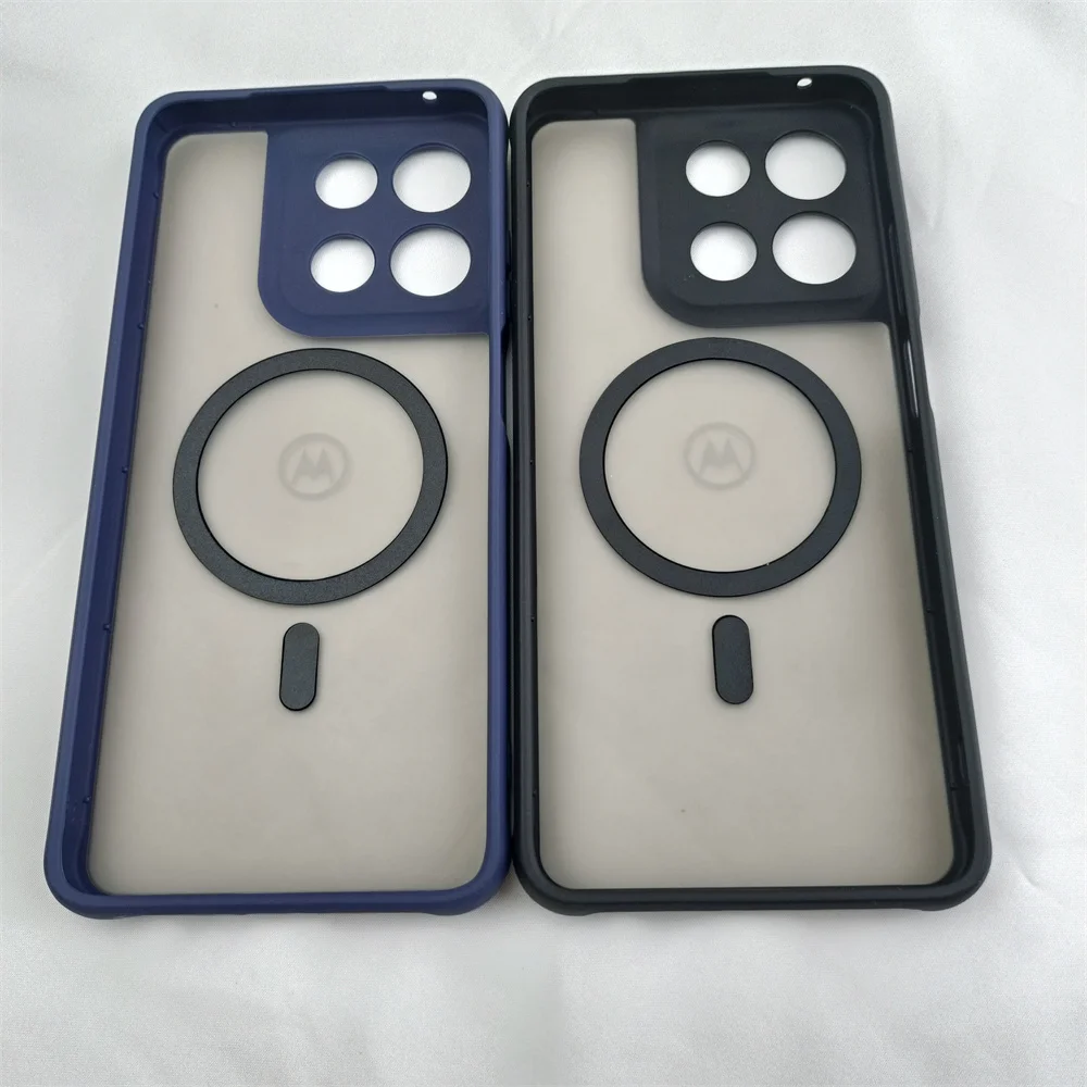 Magnetic Charging Matte Clear Shockproof Case with Frosted Shell