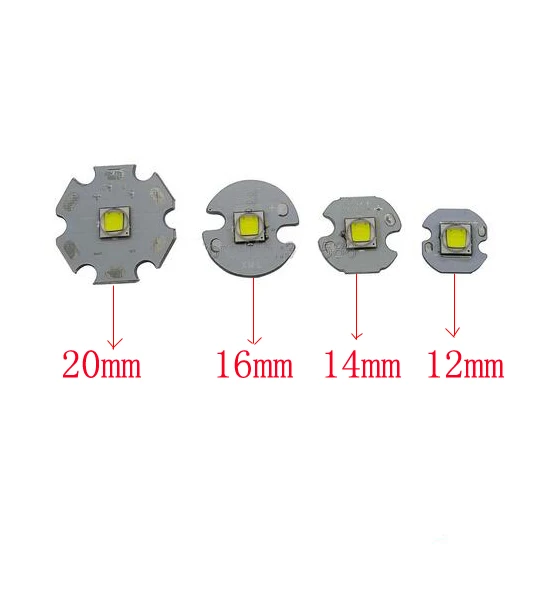 Original 1000 Lumens 10W xm-L2 U3 U2 6500k 4500K 3000K LED Lamp Bulb With 16MM/20MM Base For DIY Flashlight Bike Light high brightness cob dot free custom 16 16mm wardrobe light 45 degrees corner strip extrusion led linear aluminum channel profile