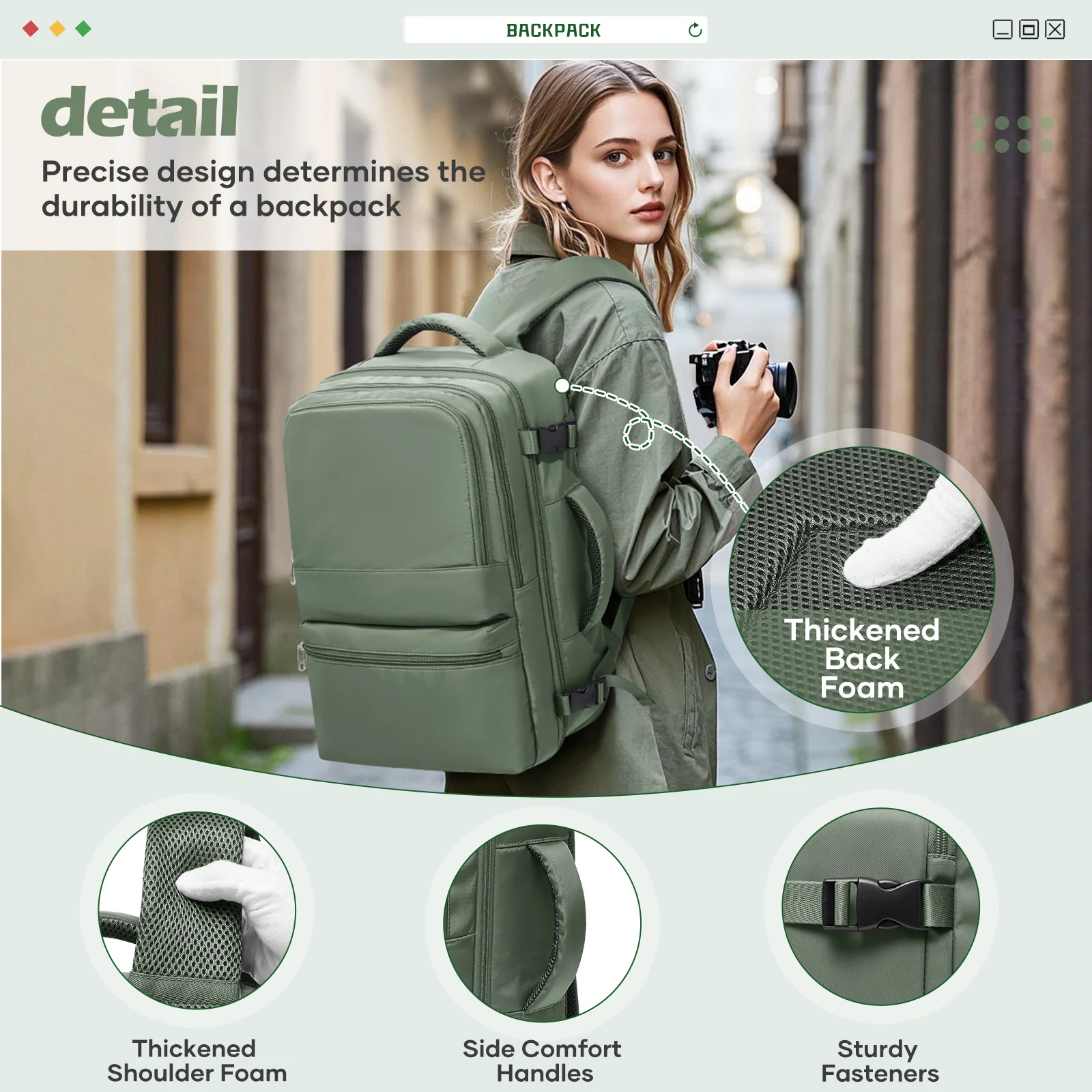 Short Distance Aircraft Cabin Travel Backpack 45x36x20 Hand Luggage Backpack Cabin Bag Aeroplane Carry-Ons, College Backpack