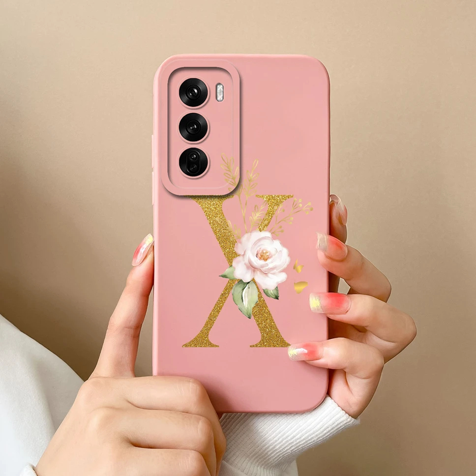 Sleek Liquid Protective Phone Case with A to Z Letter Design - Fashionable Shell Cover