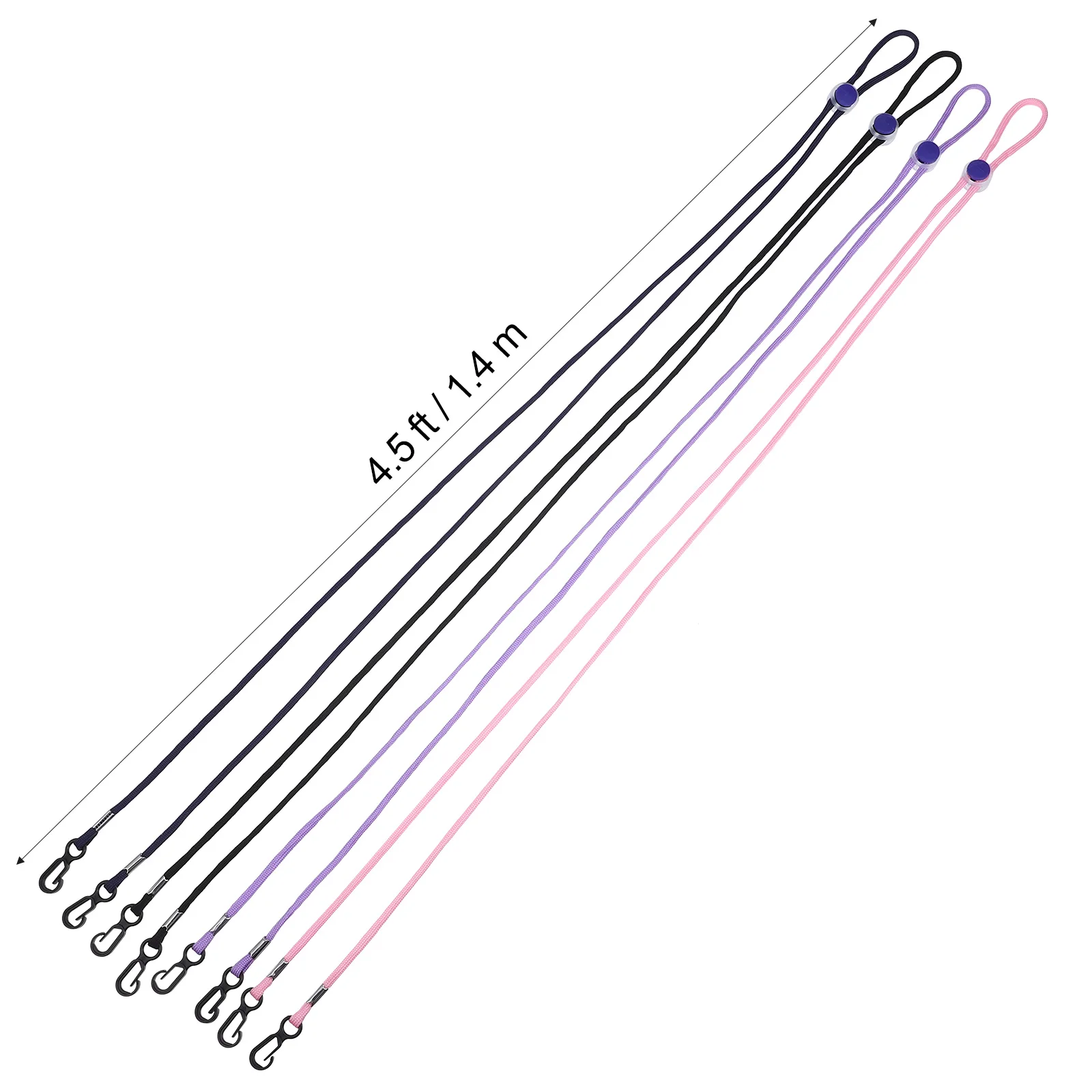 4pcs Anti-lost Gloves Straps Adjustable Winter Gloves Hanger Rope Skating Mittens Strings Neck Hanger Ropes multiuse Rope