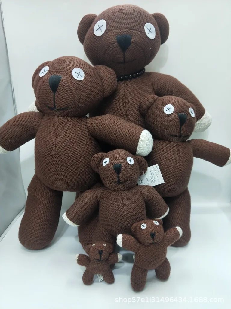 

10-61cm Kawaii Bean Plush Teddy Bear Toys Cute Bears Keyring Stuffed Toy Doll for Kid Birthday Christmas Creative Gifts Hot Sale