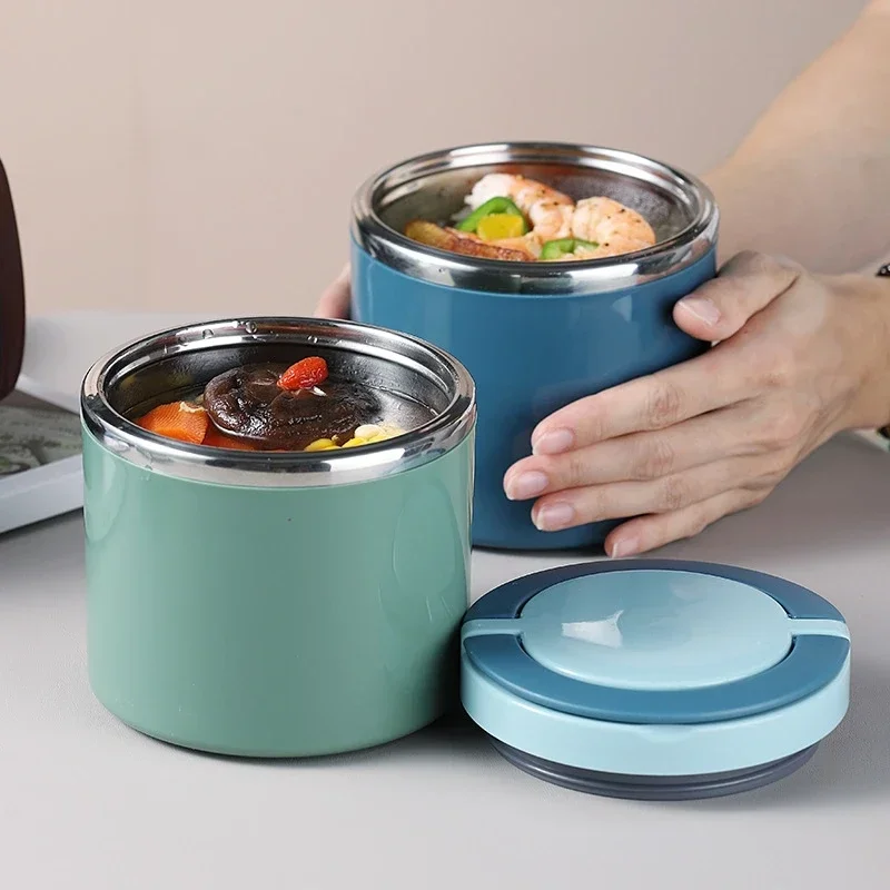 630/1000ml Food Thermal Jar Insulated Soup Cup Thermos Containers Stainless Steel Lunch Box Thermo Keep Hot for School Children Kitchen