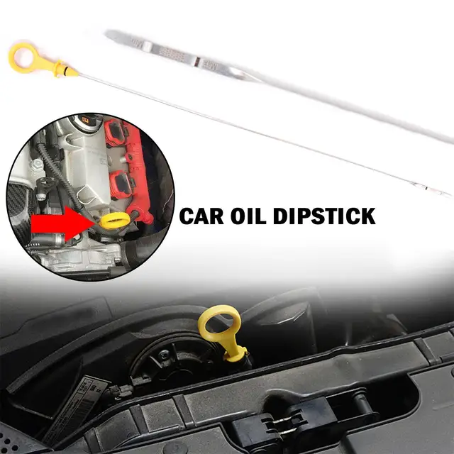 1pc Car Engine Oil Dipstick For Audi A4 A5 Quattro For Magotan Auto Replacement Parts Oil Gauge Level Dip Stick Repalcement 1