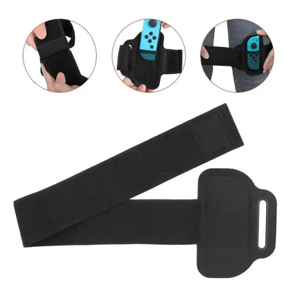 1PC Black Leg Strap Adjustable Elastic Sports Band For Nintendo Switch Joycon Ring Fit Adventure Game Handle Holder