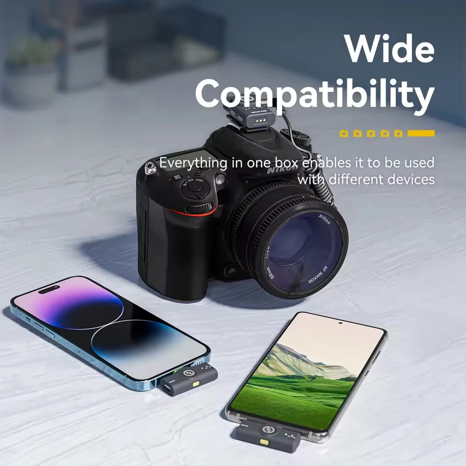 Hollyland Lark M2 ワイヤレスラベリアマイク Android/iPhone カメラ用