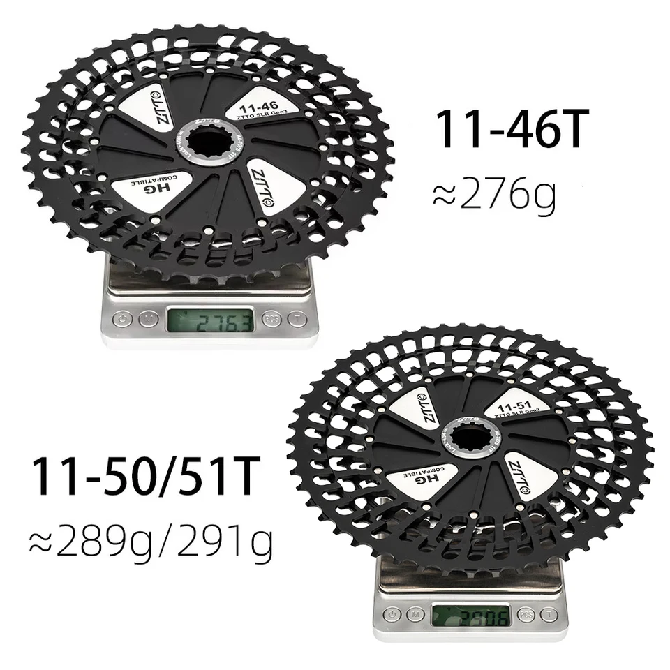 ZTTO 超軽量 MTB 12速 11-51T HG カセット ブラックシルバー CNC