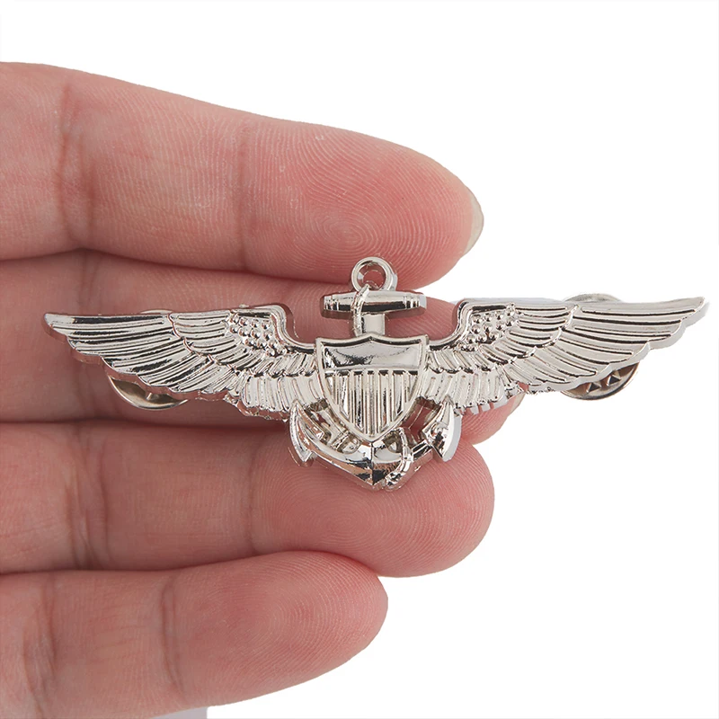Uns Armee Flügel Militär kommando Meister Flieger Metall flügel Abzeichen wwii uns Befehl Pilot Abzeichen Pin Brosche – Detail 11