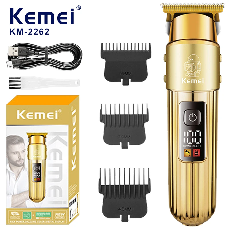 

Kemei Hair Clippers for Men Professional Beard Trimmer Mens Cutting Kit Barbers Haircut Electric Grooming Machine Waterproof