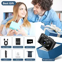 4K compact digital photography camera, 18x digital zoom, vintage vlog video recorder for YouTube, 180° flip screen, WiFi webcam - Image 5