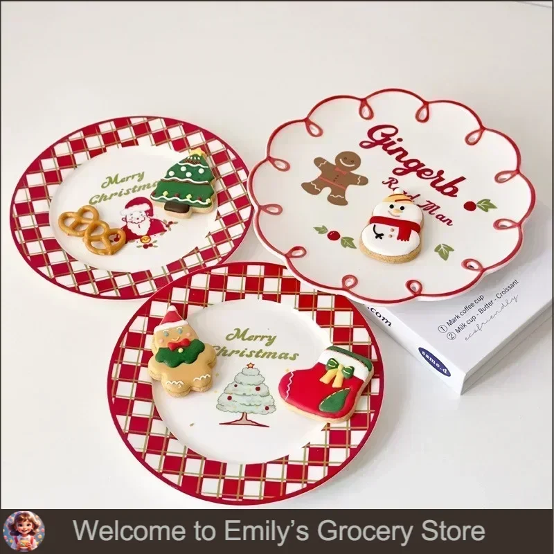 Assiette De Noël JCPenney Collection - Père Noël Présente, Service Dîner, Neuve