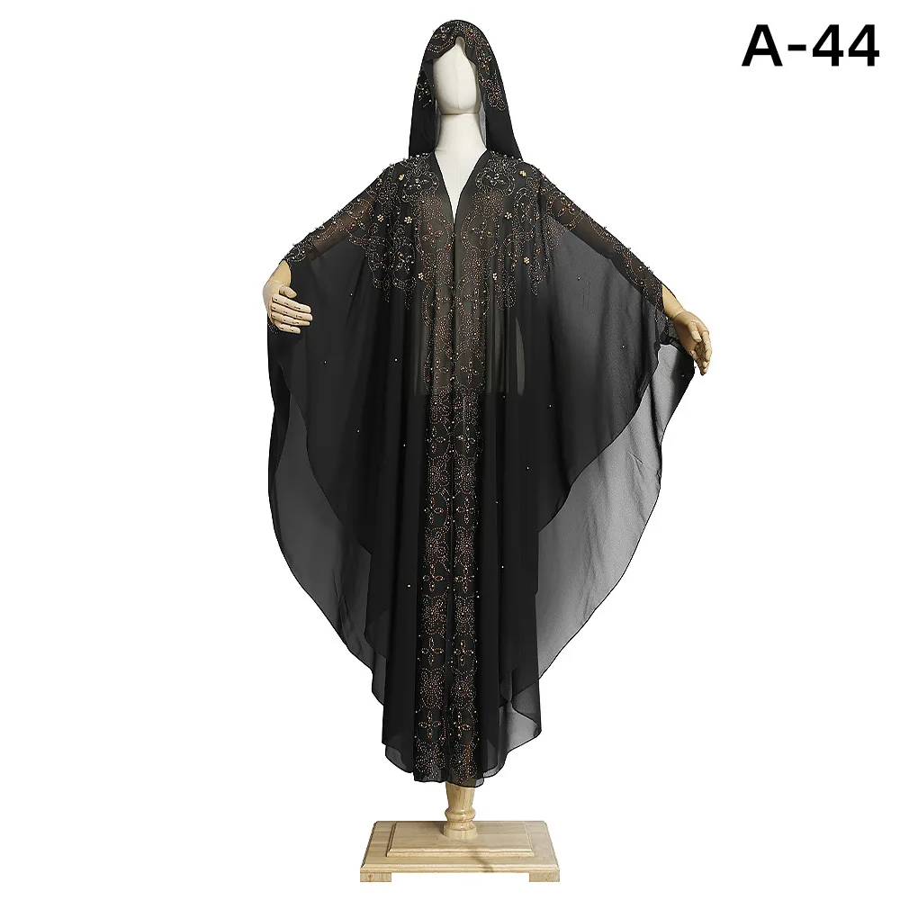 african fashion style Black Abaya Dubai Turkey Muslim Hijab Dress 2022 Caftan Marocain Arab Islamic Clothing Kimono Robe Femme Musulmane Djellaba african suit