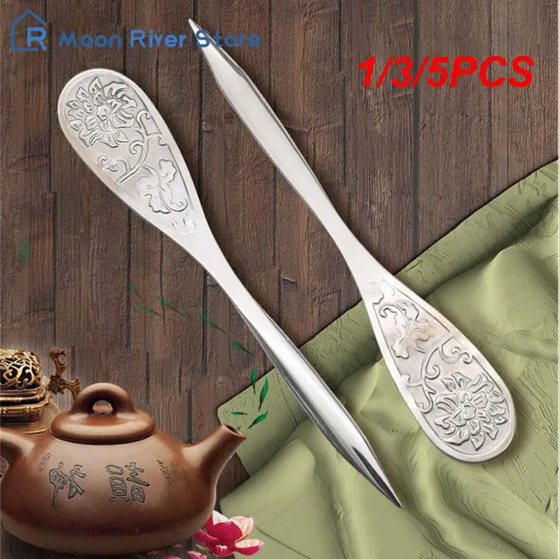 1/3/5PCS Puer Tea Cake Knife Metal For Kung Fu Teas Stainless Steel Tea Set Kitchen Accessories Household Spiral