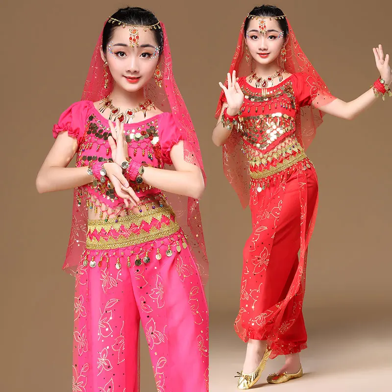 WinChang Disfraz de Danza del Vientre de Bollywood para mujer, Monedas de  escenario árabe indio, disfraz de Halloween, cosplay