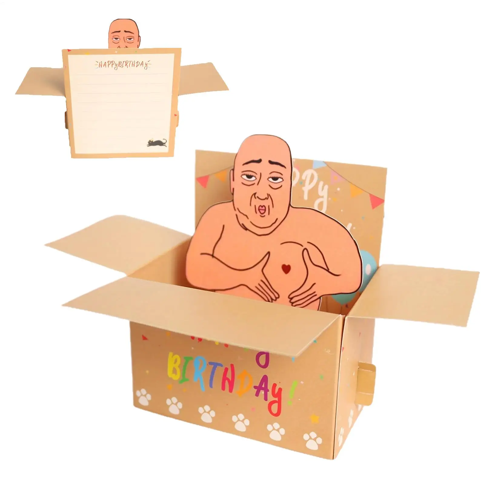 Urkomische Happy-Birthday-Pop-Up-Karte, lustiges 3D-Design, Geburtstagskarte, verspielte Karte, Geburtstagsgeschenkkarte für Freund, Freundin – Detail 7