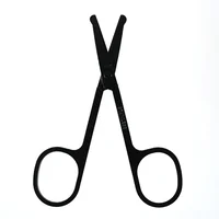 Stainless Steel Eyebrow Scissors Nose Hair Mini Small Eyelash Facial Hair Straight Round Tip Eyebrows Nail Beard Manicure Makeup 2
