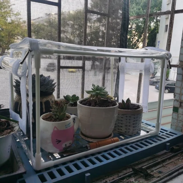 Mini Melegítő Fészer Kis Üvegházhatású Erkély Zöldségmelegítő Palánta Védelme Érdekében