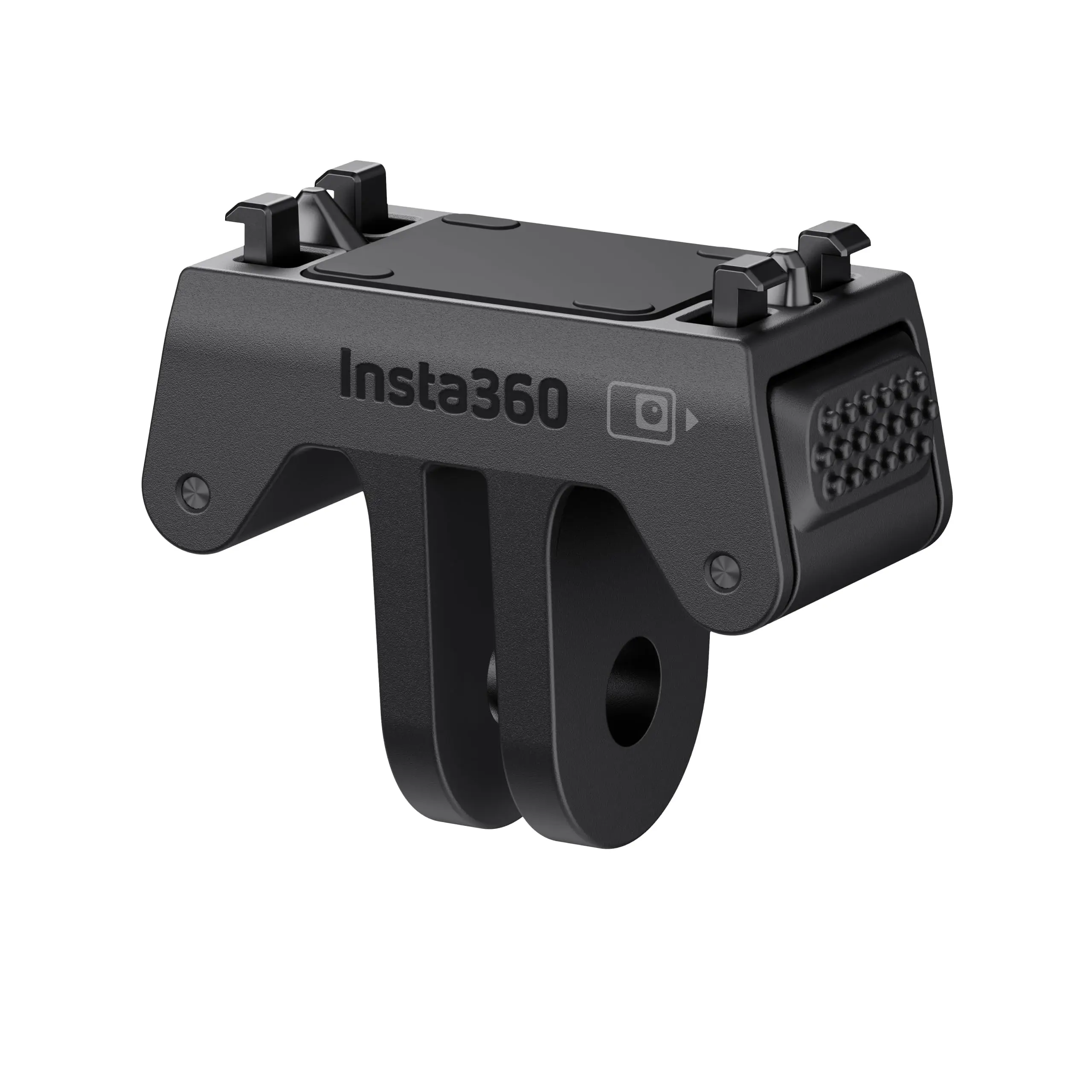 Support Standard pour Insta360 Ace Pro 2, Ace Pro et Ace installé sur une caméra d'action, montrant la fixation sécurisée.
