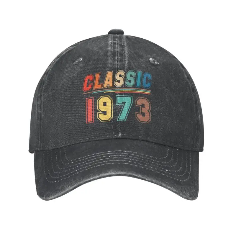 

Custom Cotton Classic 1973 Baseball Cap Men Women Breathable 51th Perfect Birthyear Gift Idea Dad Hat Outdoor