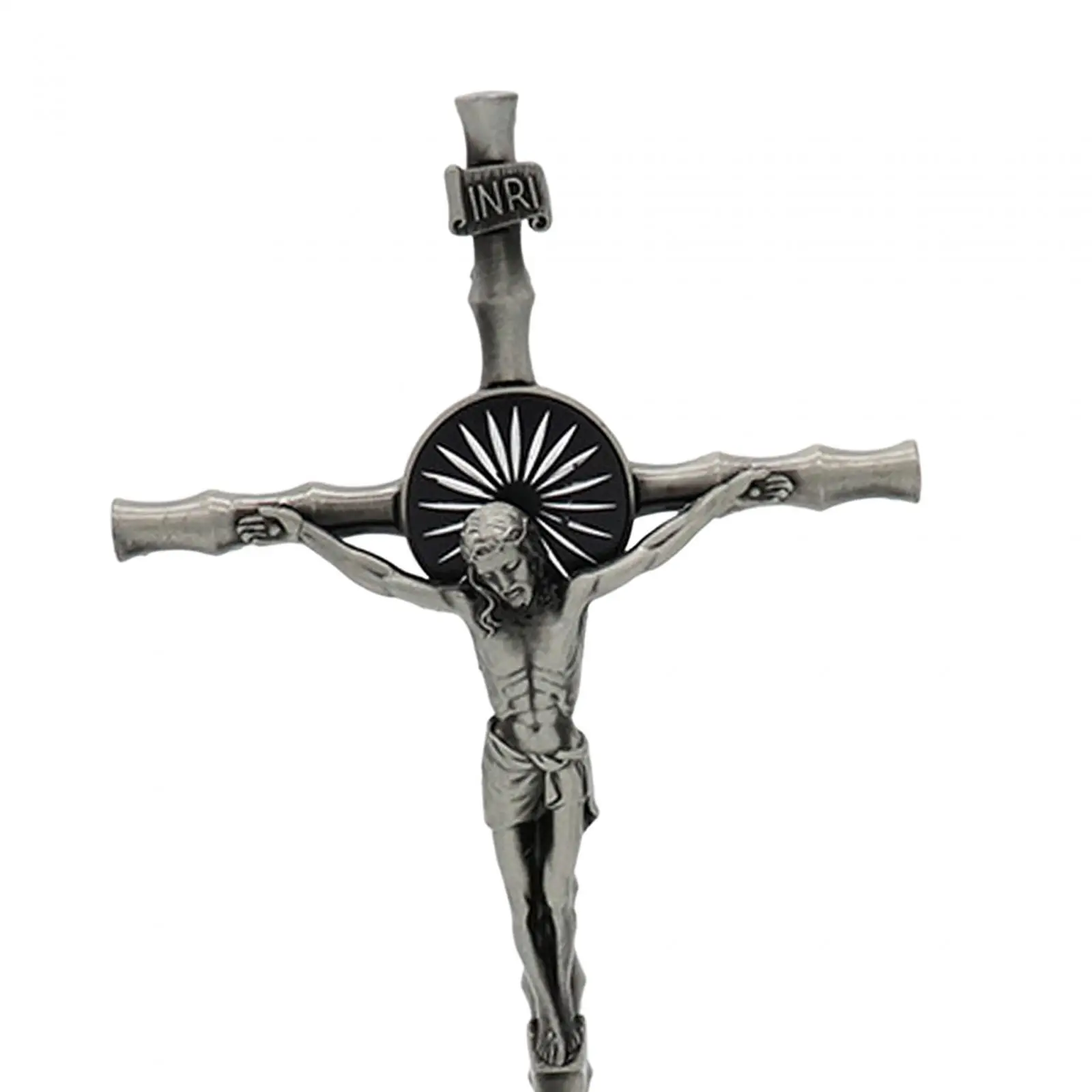 Wall Cross Standing Crucifix, with Base, Sculpture Crucifix Figurine Cross Statue for Home Wall Cross Standing Crucifix, with Base, Sculpture Crucifix Figurine Cross Statue for Home