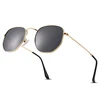 Classic Polarized Hexagon Sunglasses for Women Men Polygon Sunnies Square Metal Frame 1