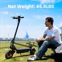 Trottinette électrique ISCOOTER W8 750W, batterie 48V 14Ah, autonomie 30-40 km, pneus pneumatiques tout-terrain 9,3 pouces, double suspension, pliable, pour adultes 2