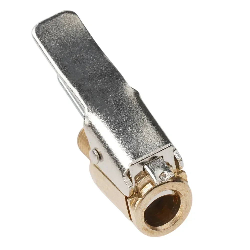 Adattatore per Gonfiaggio Pneumatici, Mandrino per Gonfiaggio Pneumatici Connettore Morsetto a Clip per Gonfiaggio Rapido per Auto Moto con Valvola USA
