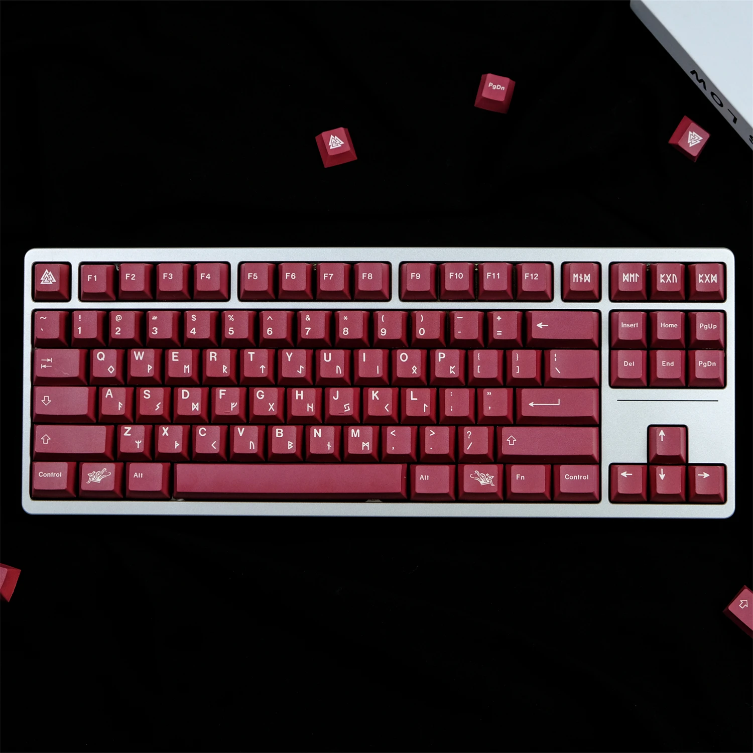 Gmk Blot Red Keycaps Grupo Pbt Sublimação Dye Lightproof Perfil Cherry Keycap para Teclado Switch mx 129 Teclas