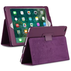 Premium PU Leather Flip Case for iPad - Sleek and Durable Tablet Cover (Purple)