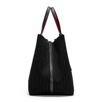 CHCH Tote Bag New Large Capacity Black Simple Knitted Shopping Bag 27*20*28cm - Image 6