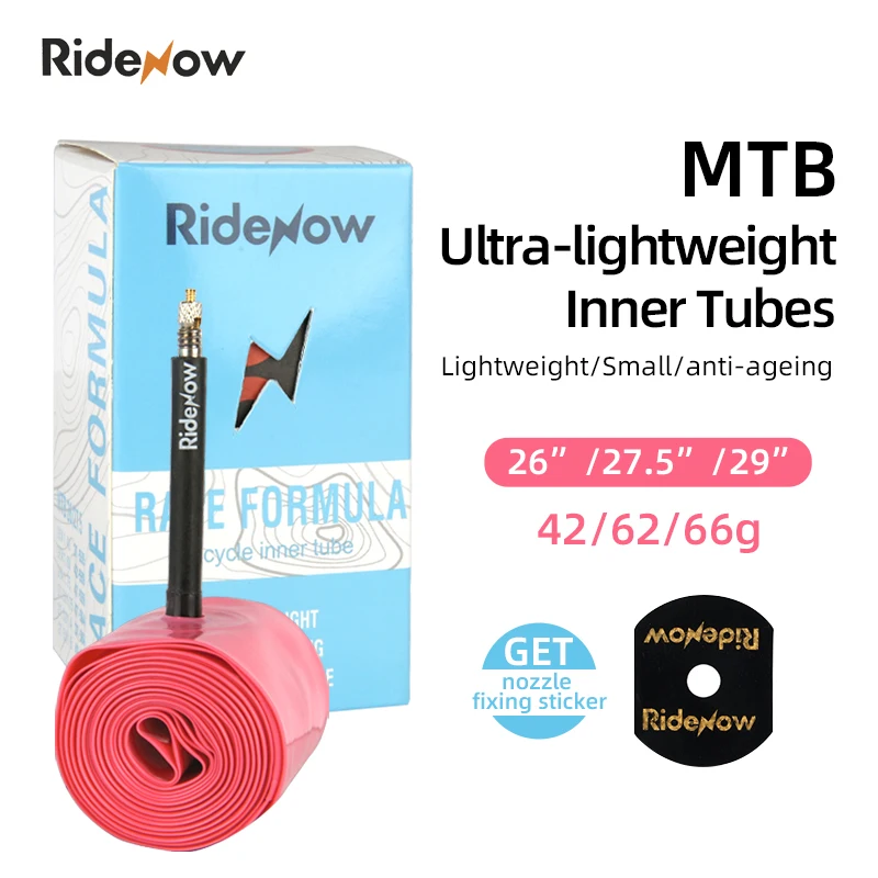 GUSTAVO Camera d'aria per bici ultraleggera 26 27.5 X1.5-1.95 pollici MTB Bicicletta Materiale TPU Pneumatico 45mm Valvola francese  18