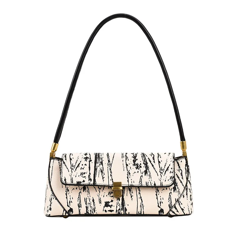 Retro high-quality underarm bag women's bag 2023 new French niche shoulder bag versatile fashion baguette bag