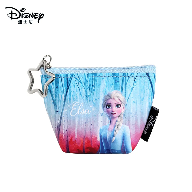 

Disney Cartoon Wallet Frozen 2 Elsa Anna Anime Figures Dolls Printed Storage Bag Kids Girls Coin Purse Pendant Kids Toys Gifts