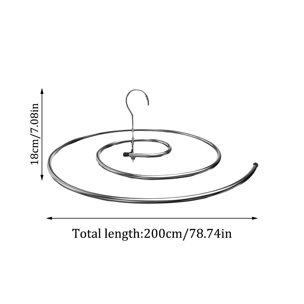 Circular Rotating Spiral Cloth Hanger Multi Functional Cloth Hanger Retractable Quilt Cover for Drying Quilt Sheet 6