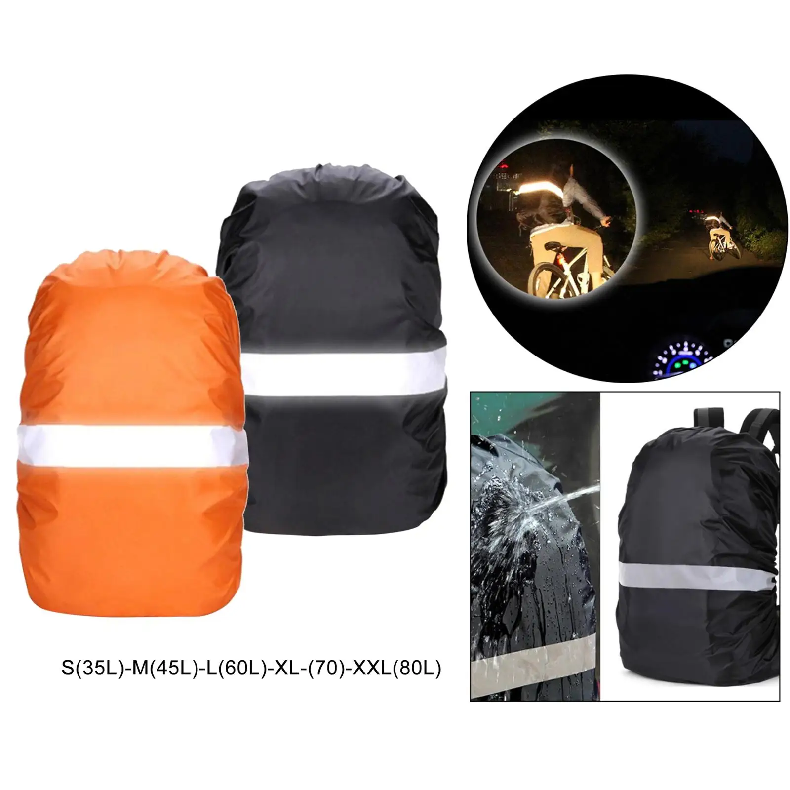 Nylon Waterproof Backpack Rain Cover for Hiking/Camping/Traveling/Outdoor Activities