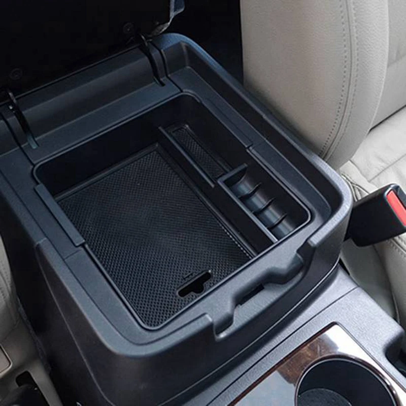 Aunginsy Car Armrest Storage Compatible with Audi Q4/Q5 E-Tron 2022-2024 Center Console Organizer Tray Insert with Door Lock, Trunk Organizers - Canada