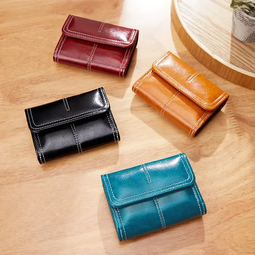Credit Card Holder Wallet Case PU Leather Black/brown/red Business Card Holder Women/men Vintage Bank/ID Cardholder 11 Card Slot